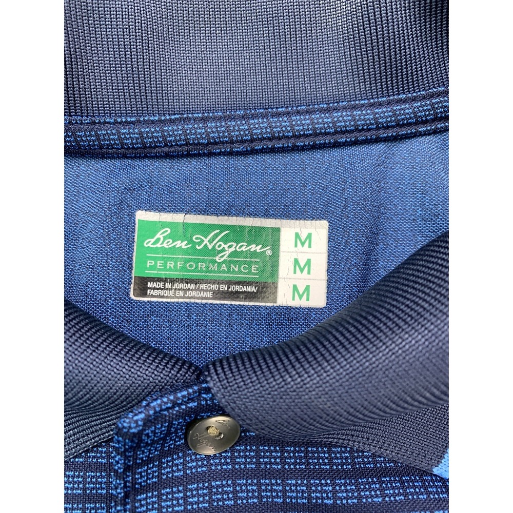 Ben‎ Hogan Performance Men's M Medium Golf Collection Plaid Polo Shirt - Picture 4 of 12